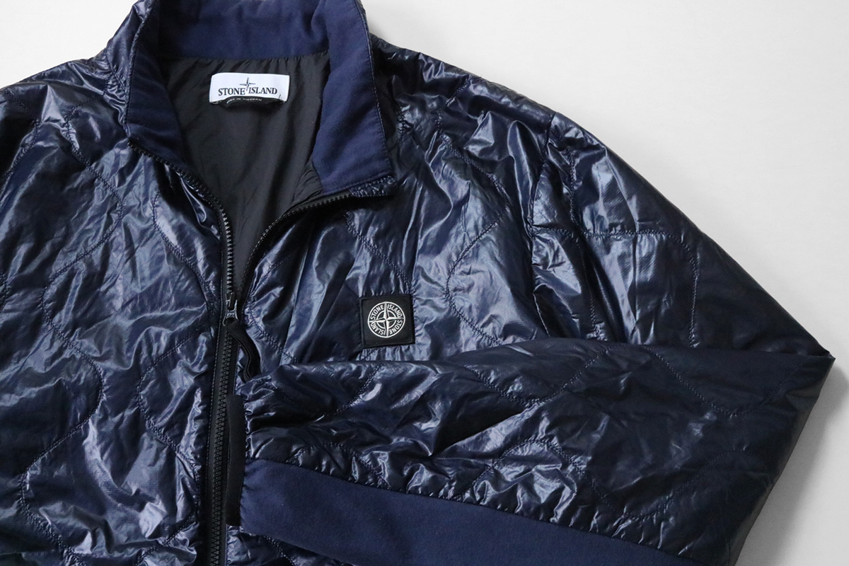 STONE ISLAND ◇ キルティングジャケット ネイビー 3XL PRIMALOFT