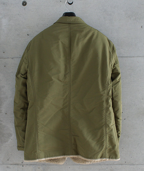 new goods COMMEdesGARCONS HOMME *20AW nylon tasa-& fleece reversible jacket olive S size Garcon Homme *RC-2