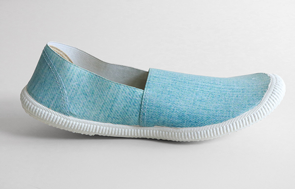 * KEPT *4815ela stick material espadrille light blue 40 (25cm about ) slip-on shoes sneakers shoes kepto*K-2