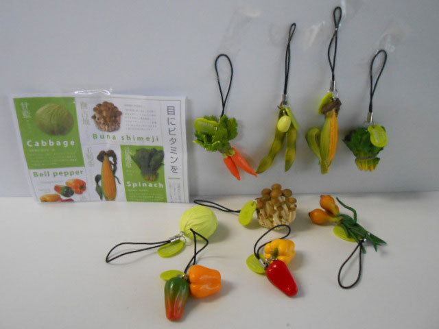 #Jpi18At Capsule Qbejikore! овощи ремешок коллекция полный 9 вид *KAIYODO Kaiyodo *300 иен =013720_c