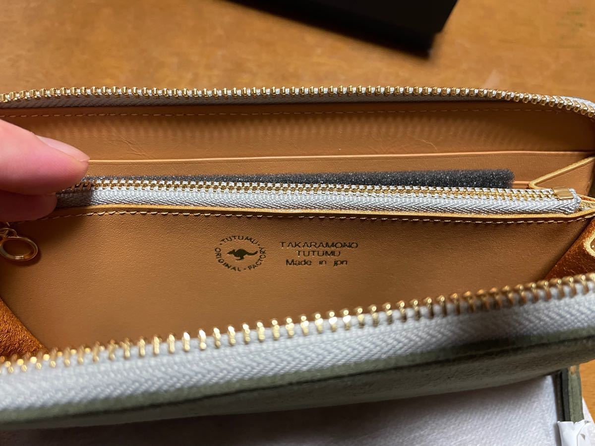 超大特価 【新品未使用】豊岡財布TUTUMU天然起毛革長財布オリーブ色:最先端