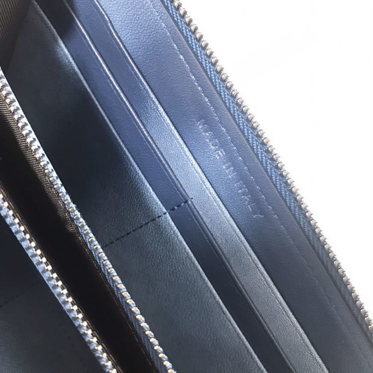  new work goods luck with money UP limited commodity Italy made rare lambskin original leather knitting long wallet sheep leather popular commodity //