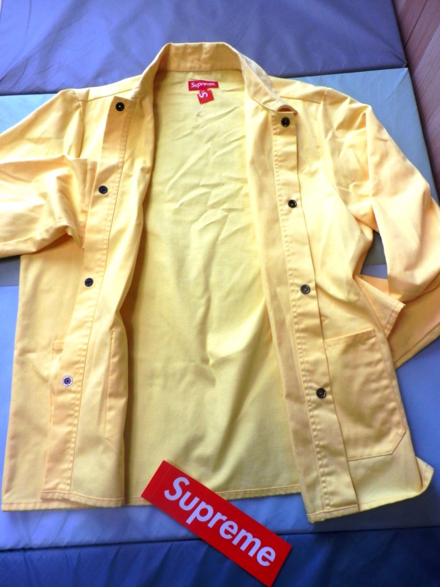 新品 半タグ付き SUPREME シュプリーム Small Box LOGO コットンツイル Shop jacket ワークジャケット スプリングコート 正規品 サイズ:M_画像8