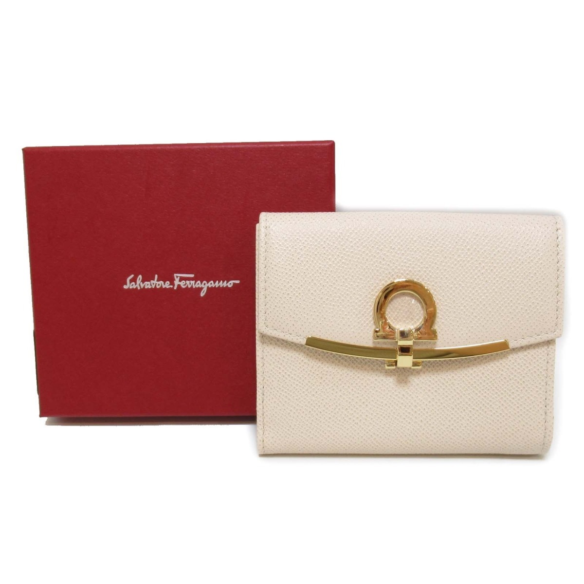 Salvatore Ferragamo サルヴァトーレフェラガモ Wホック財布 Wホック