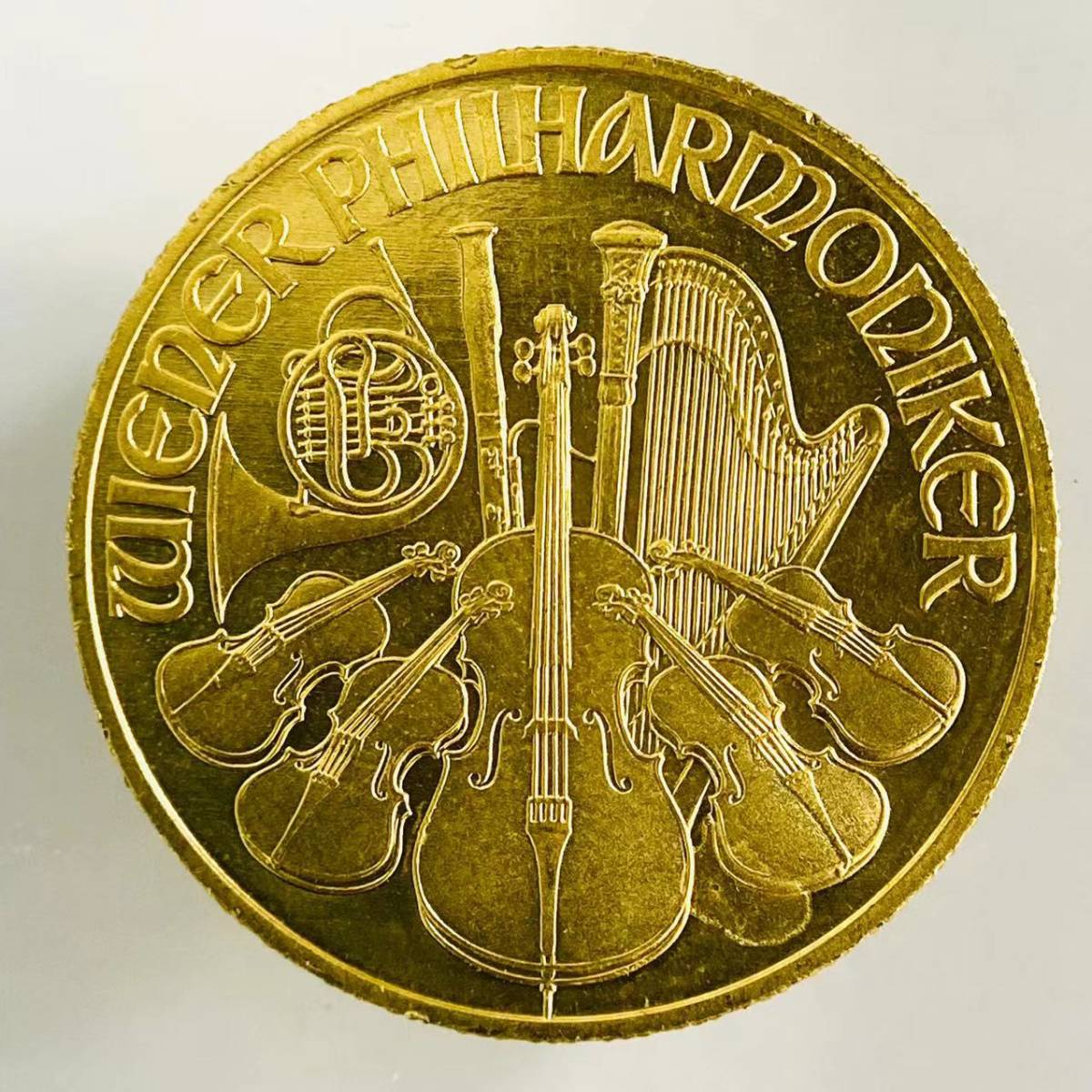 ウィーン金貨 オーストリア造幣局発行 1993年 7.8g 24金 1/4オンス 純金 音楽 楽器 コイン イエローゴールド コレクション Gold