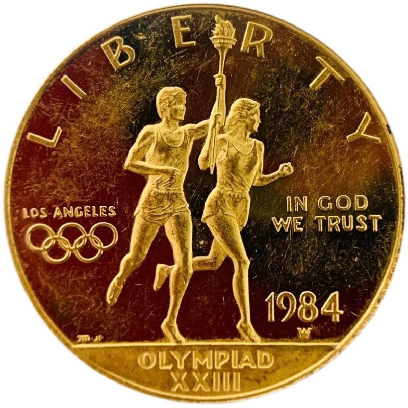 リバティ金貨 オリンピック記念 イーグル 1984年 24金 純金 16.7g イエローゴールド コレクション Gold 未使用