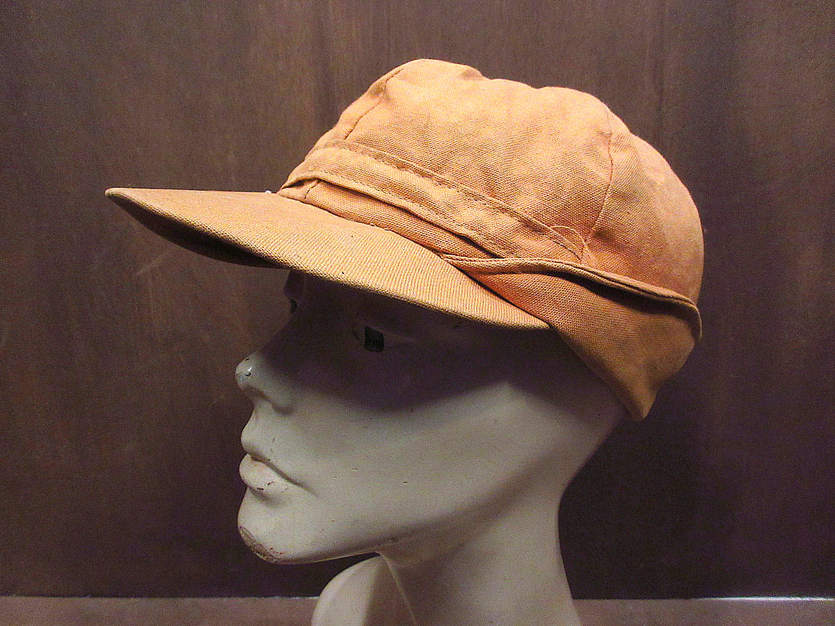  Vintage -70*s* ear present . attaching Duck hunting cap *220204s5-m-cp-ot 1960s1970s men's hat outdoor hat cotton 