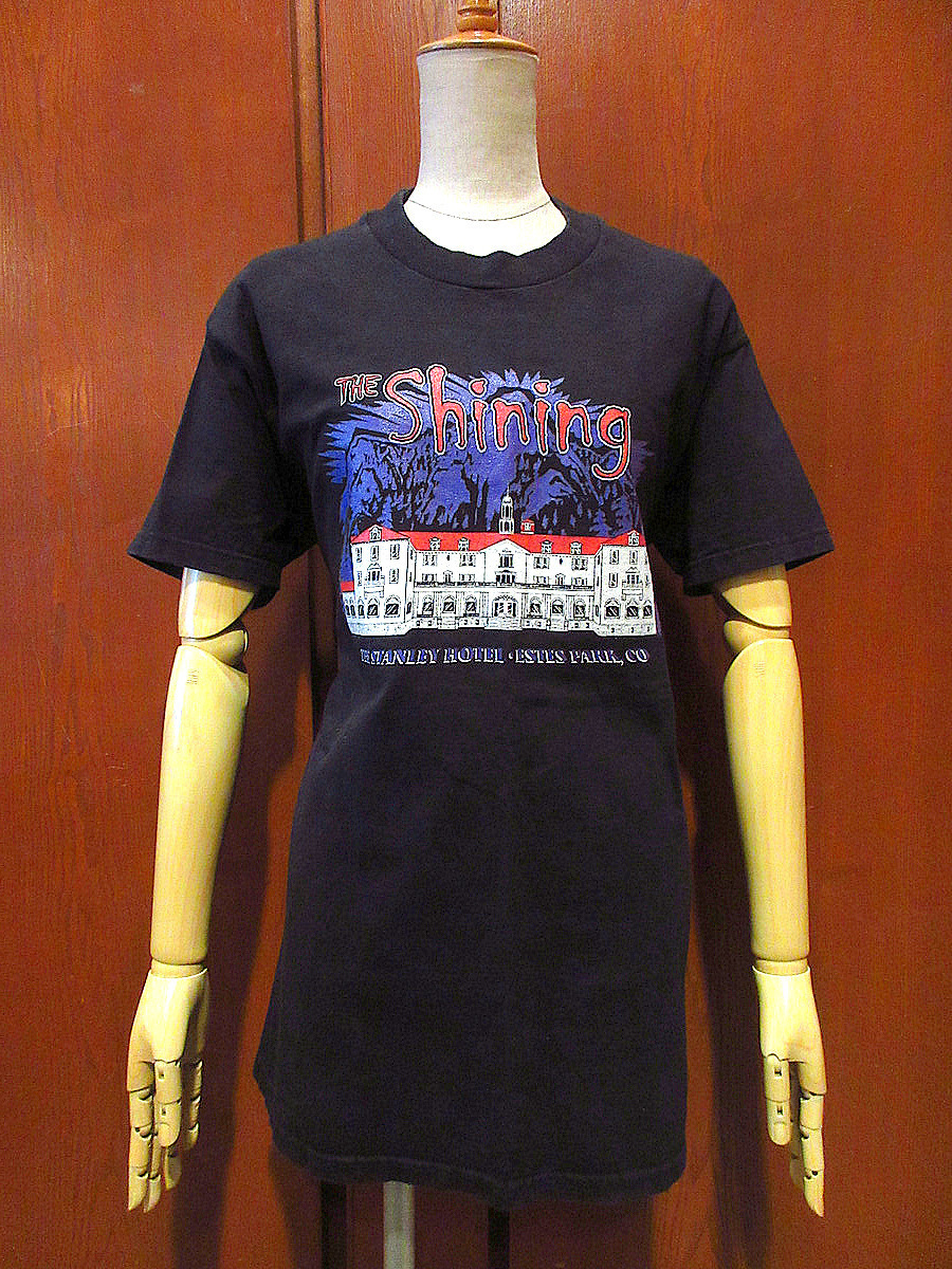 ビンテージ90’s●DEADSTOCK THE ShiningムービープリントTシャツ黒size M●220201s6-m-tsh-ot 1990sシャイニング映画デッドストック