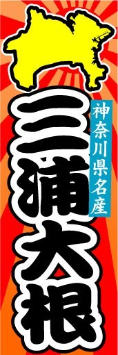 のぼり　のぼり旗　神奈川県名産　三浦大根_画像1