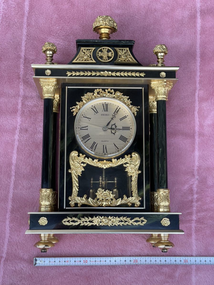 SEIKO セイコークォーツ バロック調 高級置時計 QW426B Yahoo!オークション - SEIKO QW426B セイコー QUARTZ クォーツ
