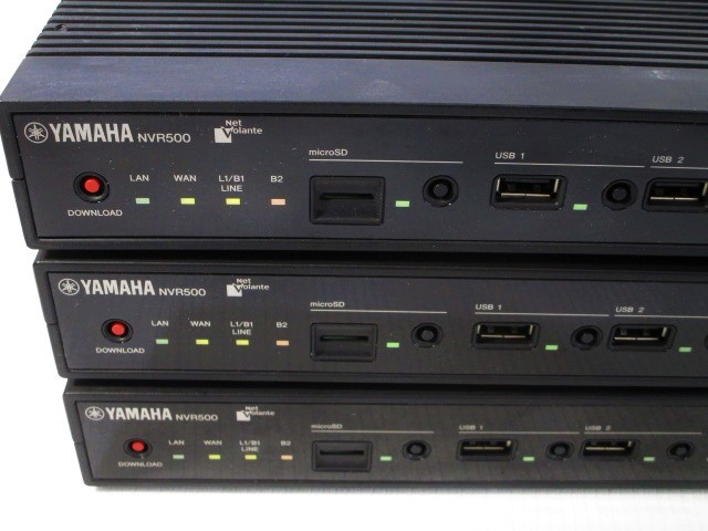 ☆YAMAHA ヤマハ NVR500 ブロードバンドVoIPルーター 3台セット AC