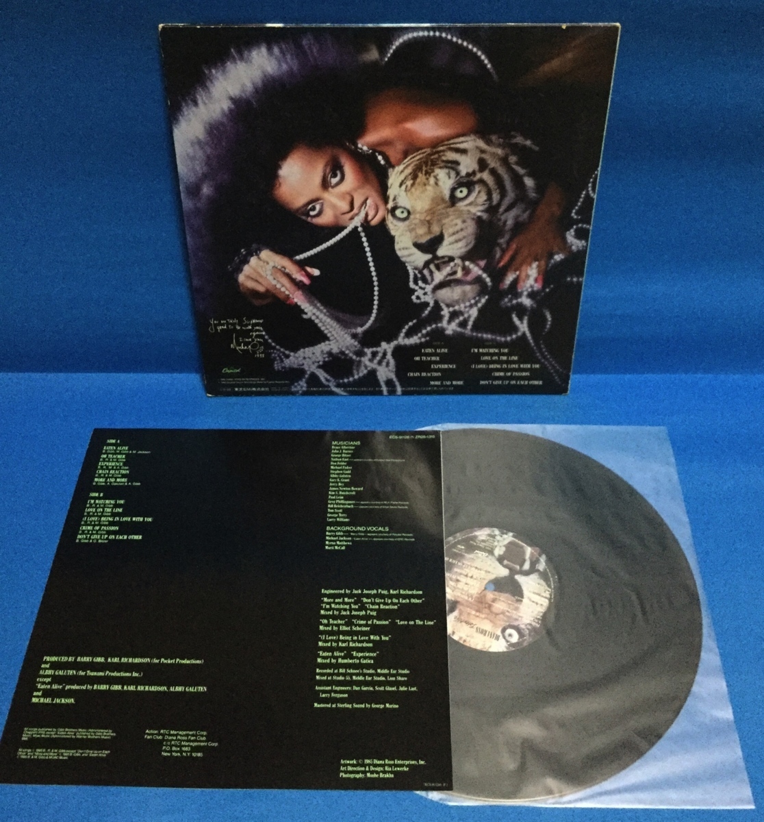 LP 洋楽 Diana Ross / Eaten alive 日本盤_画像2