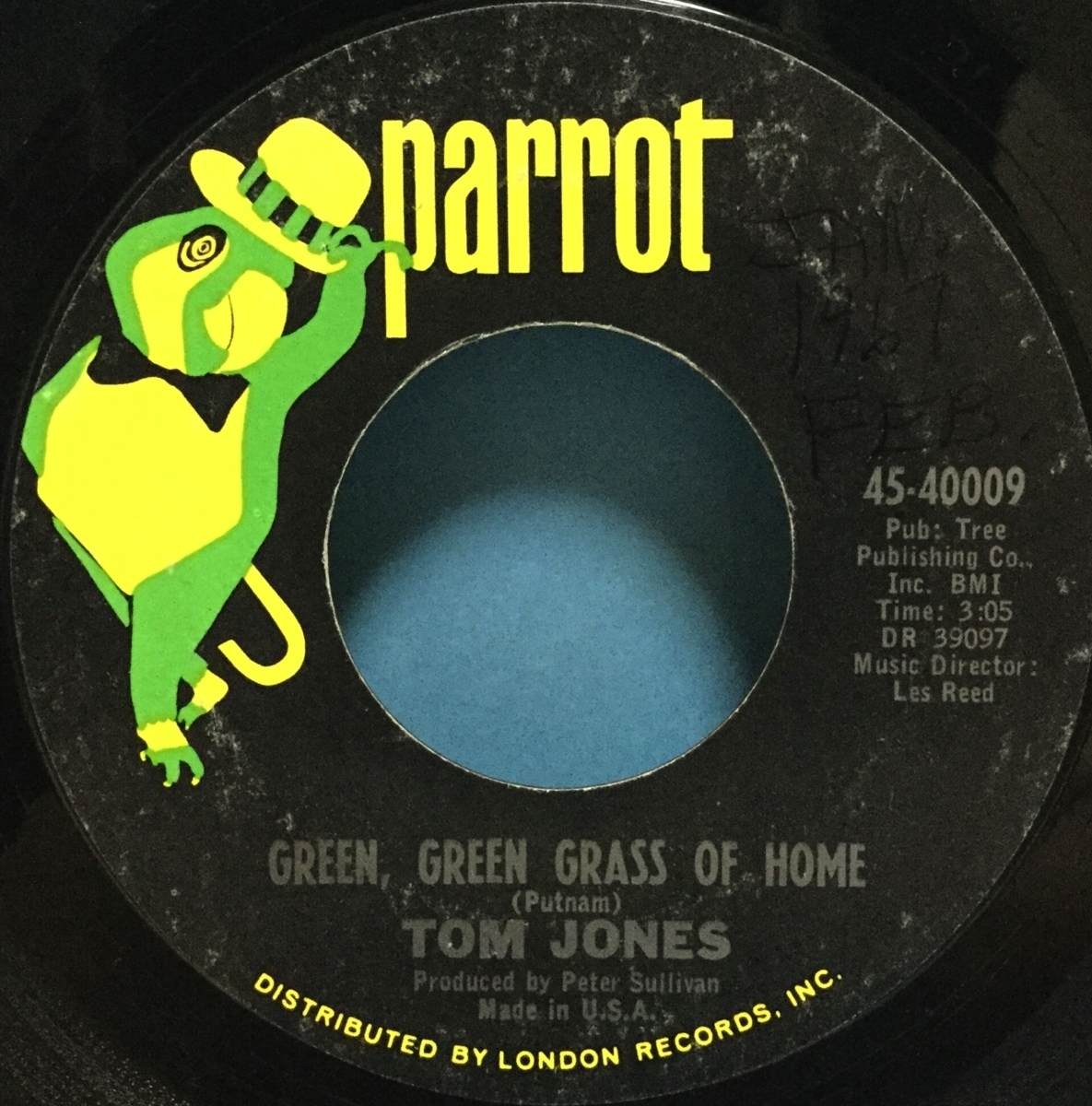 EP 洋楽 Tom Jones / Green, Green Grass Of Home 米盤_画像3