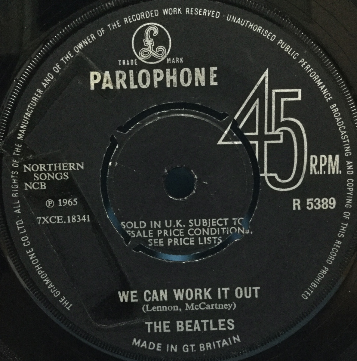 EP 洋楽 The Beatles / We Can Work It Out 英盤_画像2