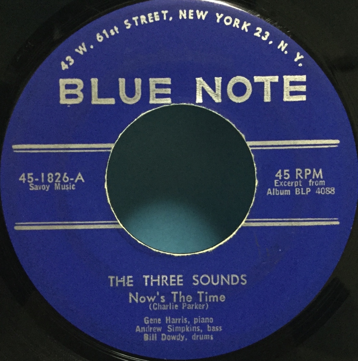 EP JAZZ The Three Sounds / Now's The Time 米盤_画像3