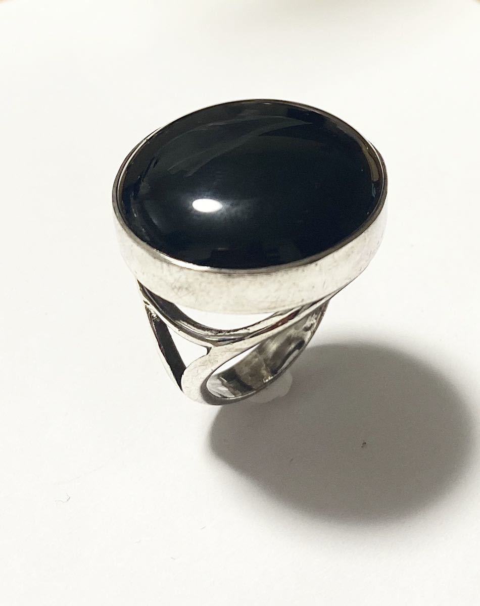 オニキスリング　シルバー925 SILVER カラーストーン　指輪　天然石アクセサリー