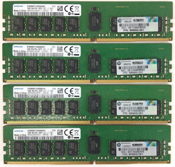 DDR4 4GB メモリ　４枚セット