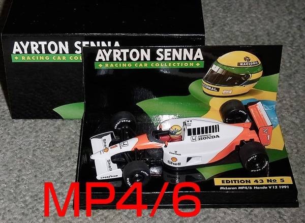 セナコレ5 1/43 マクラーレン ホンダ MP4/6 セナ 1991 McLaren HONDA