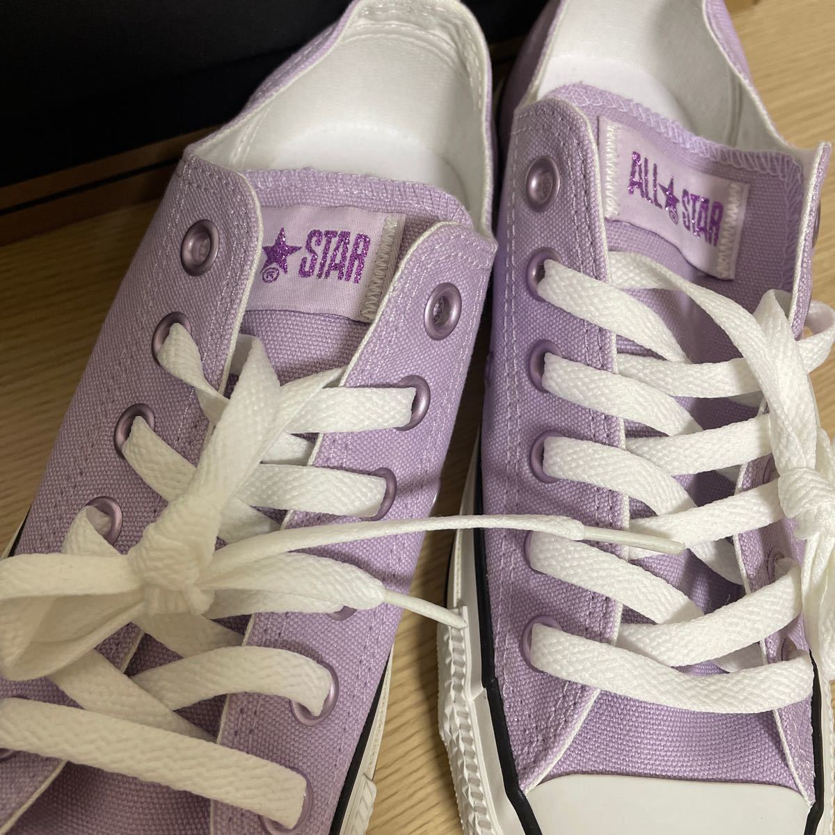 新品)コンバース スニーカー CONVERSE 23 5 薄紫|PayPayフリマ