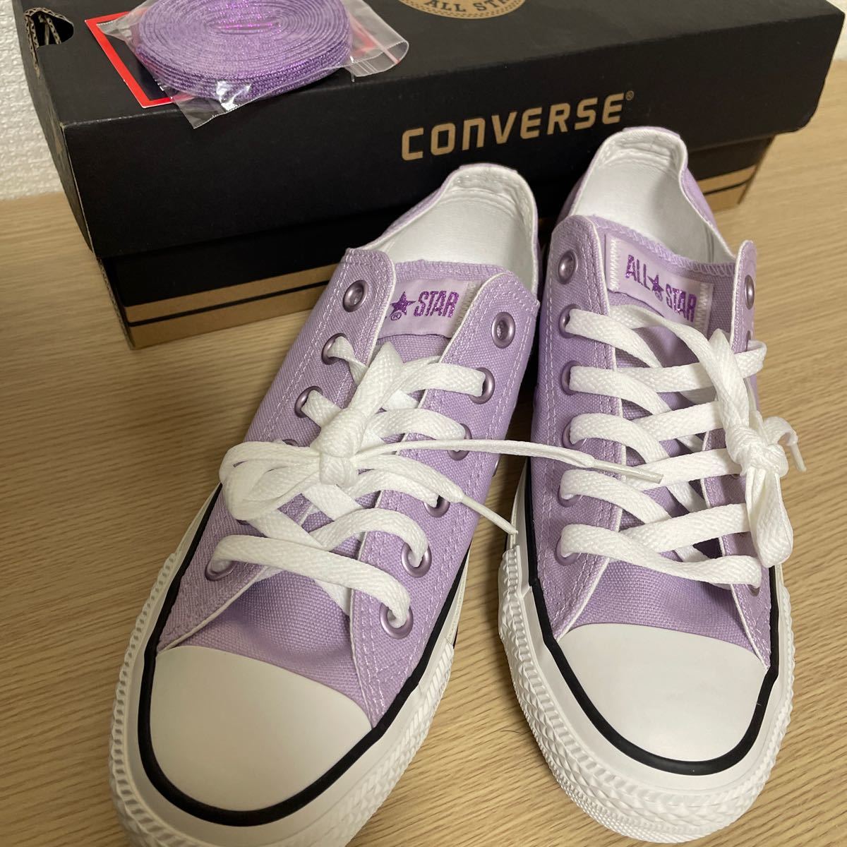 (新品)コンバース スニーカー CONVERSE 23.5 薄紫