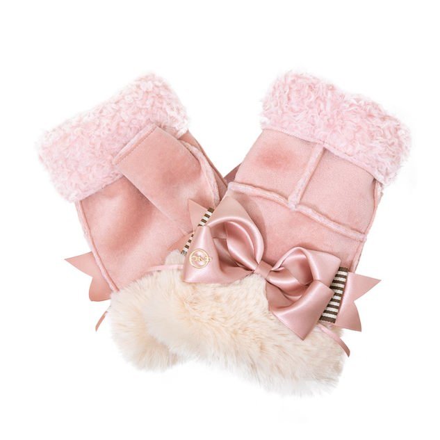 2022 year this term buy * my la classic. gorgeous ribbon attaching gloves * unused * pink type 