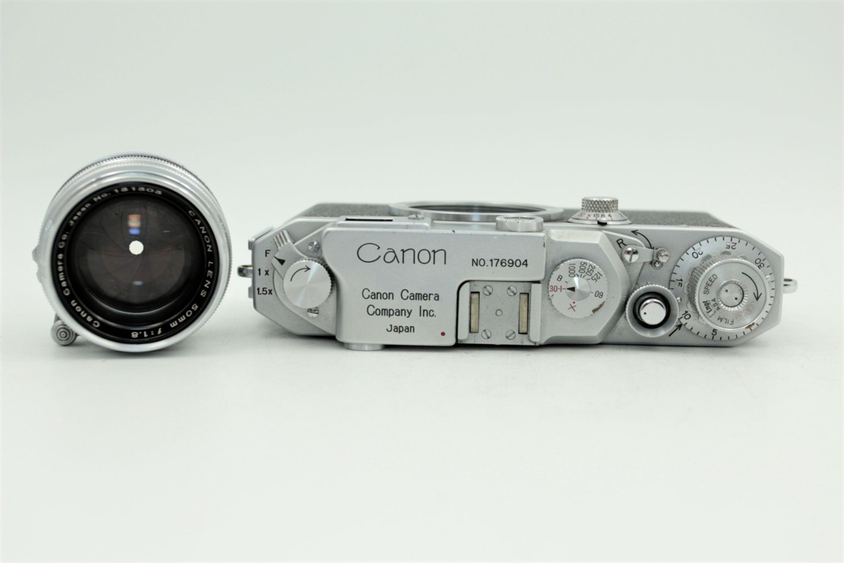 キャノン Canon Ⅳ Sb改( 4sb改 IV Sb2) + 50mm f/ 1.8 純正 メタル フード S-42付 L39 LTM レンズ レンジファインダーボディ レンズセット_画像7
