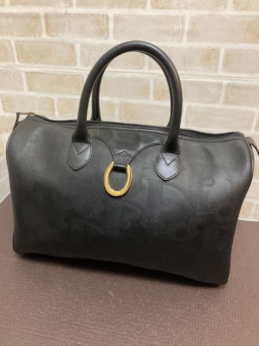 新到着 極美品 訳あり クリスチャンディオール トロッター ブラック