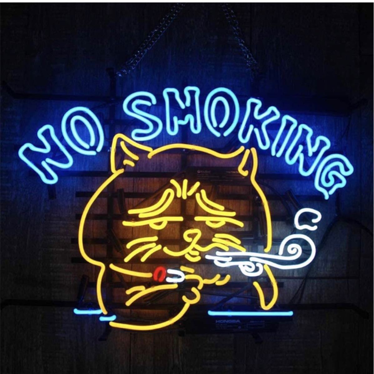 『NO SMOKING』 カフェ 喫茶店 お店 広告用看板 及び娯楽場所等 インテリア 20*16インチ (多色) オーダーメイド