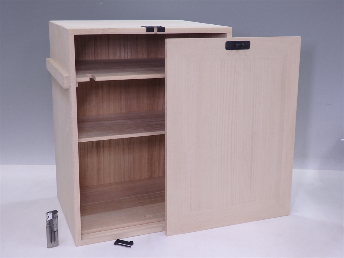 ☆未使用!地板あり【桐 旅箪笥 紙箱入】37×27×高さ46.3cm 茶道具 茶器