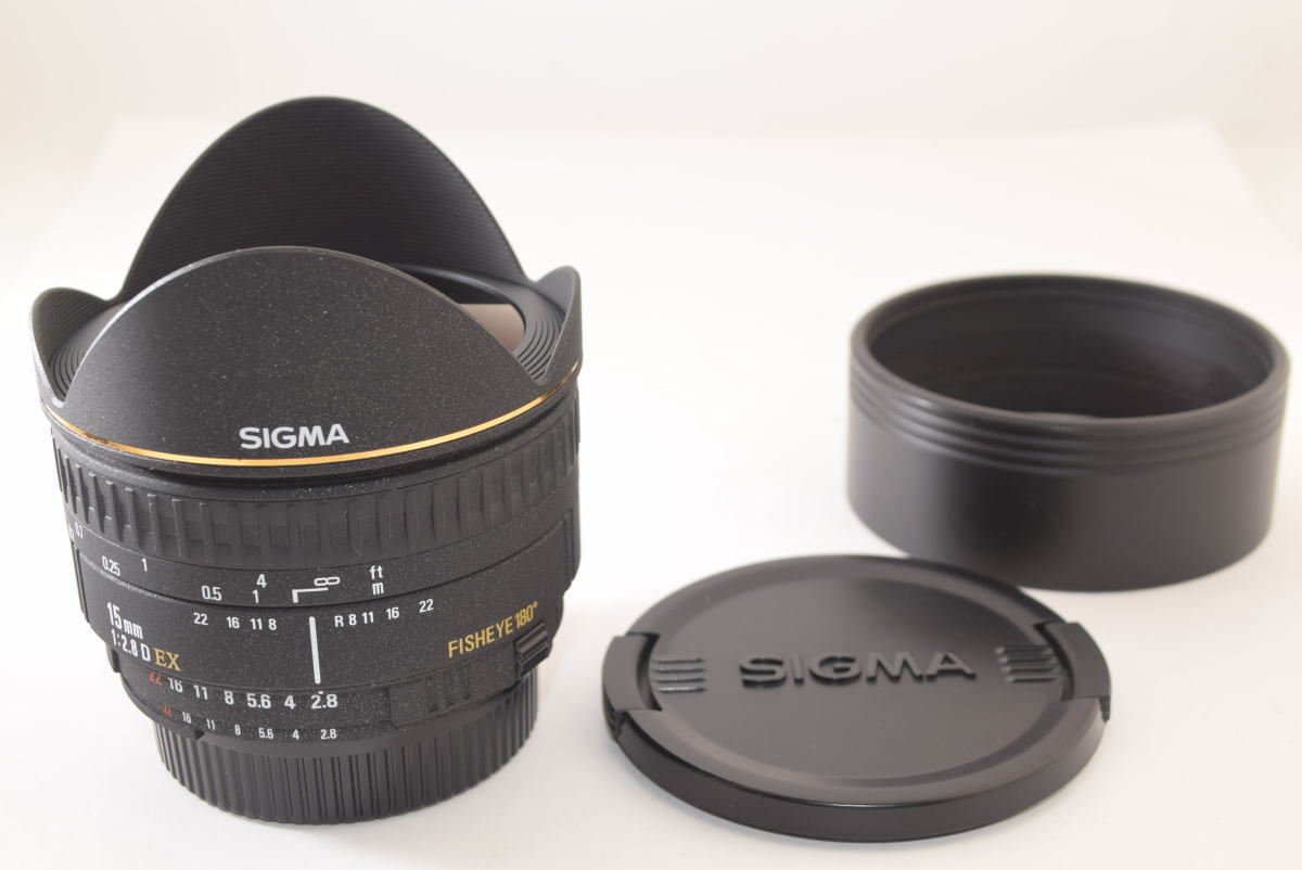 ☆極上品☆ SIGMA シグマ 15mm F2.8D EX FISHEYE 180° for Nikon