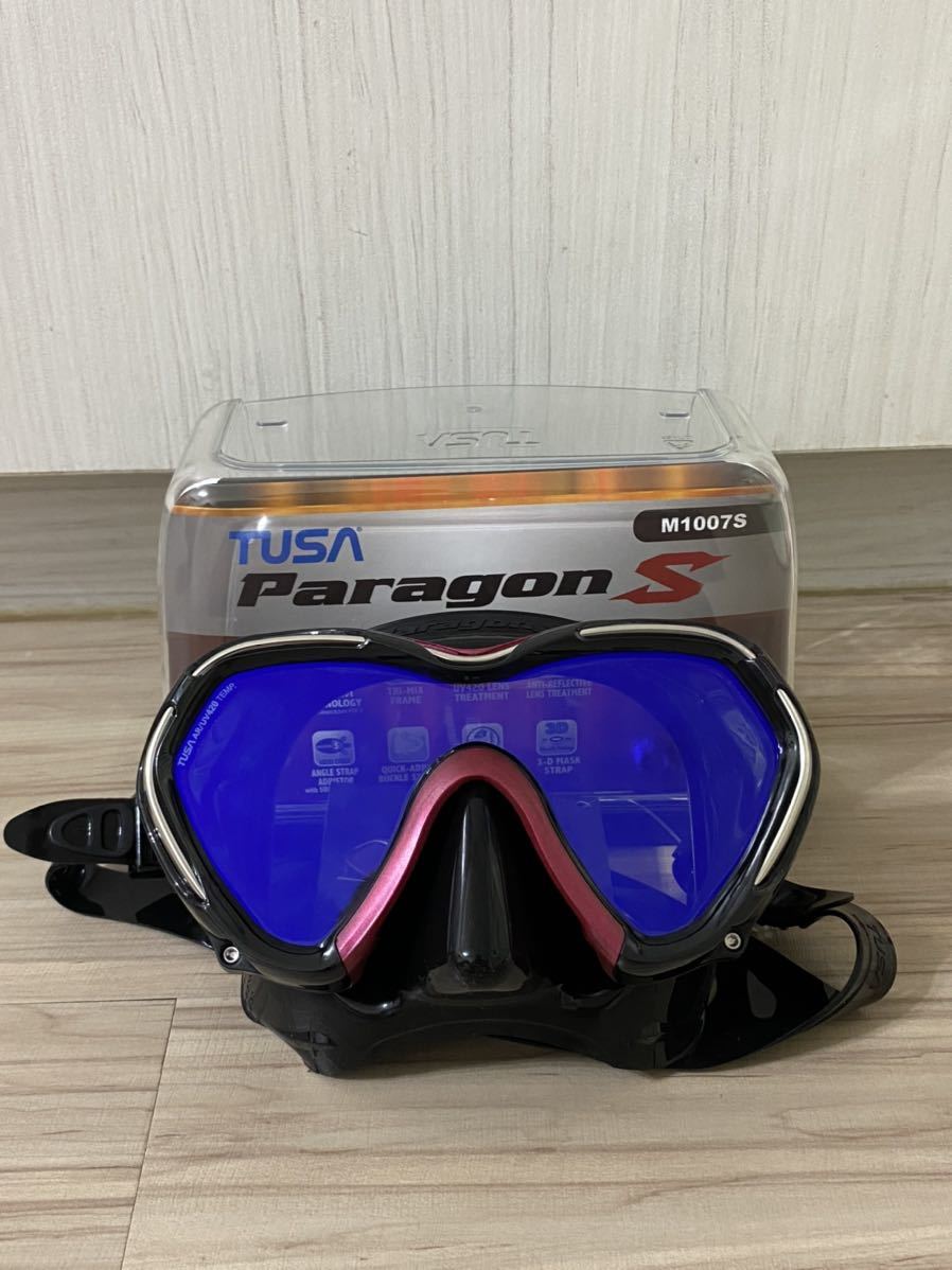 【お得】 マスク ダイビング パラゴン PARAGON TUSA 新品 ピンク RPA M1007 マスク