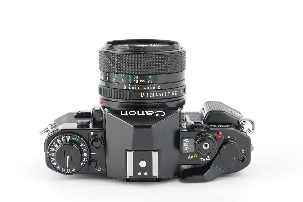 06653cmrk Canon A-1 + New FD 50mm F1.4 MF一眼レフ フイルムカメラ 標準レンズ FDマウント_画像5