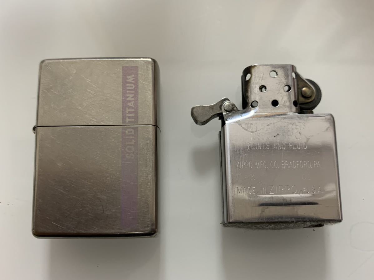 zippo ソリッドチタン 2001年製 美品-
