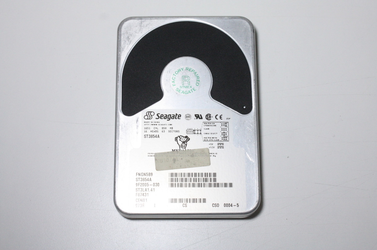Z14 【中古】 Seagte ST3854A 3.5Inch Ide Hard Drive 852MB 100GB未満