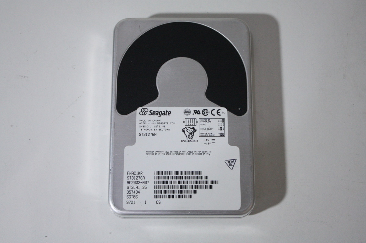 Z302【中古】1275MB seagate ST31276A 3.5インチ HDD