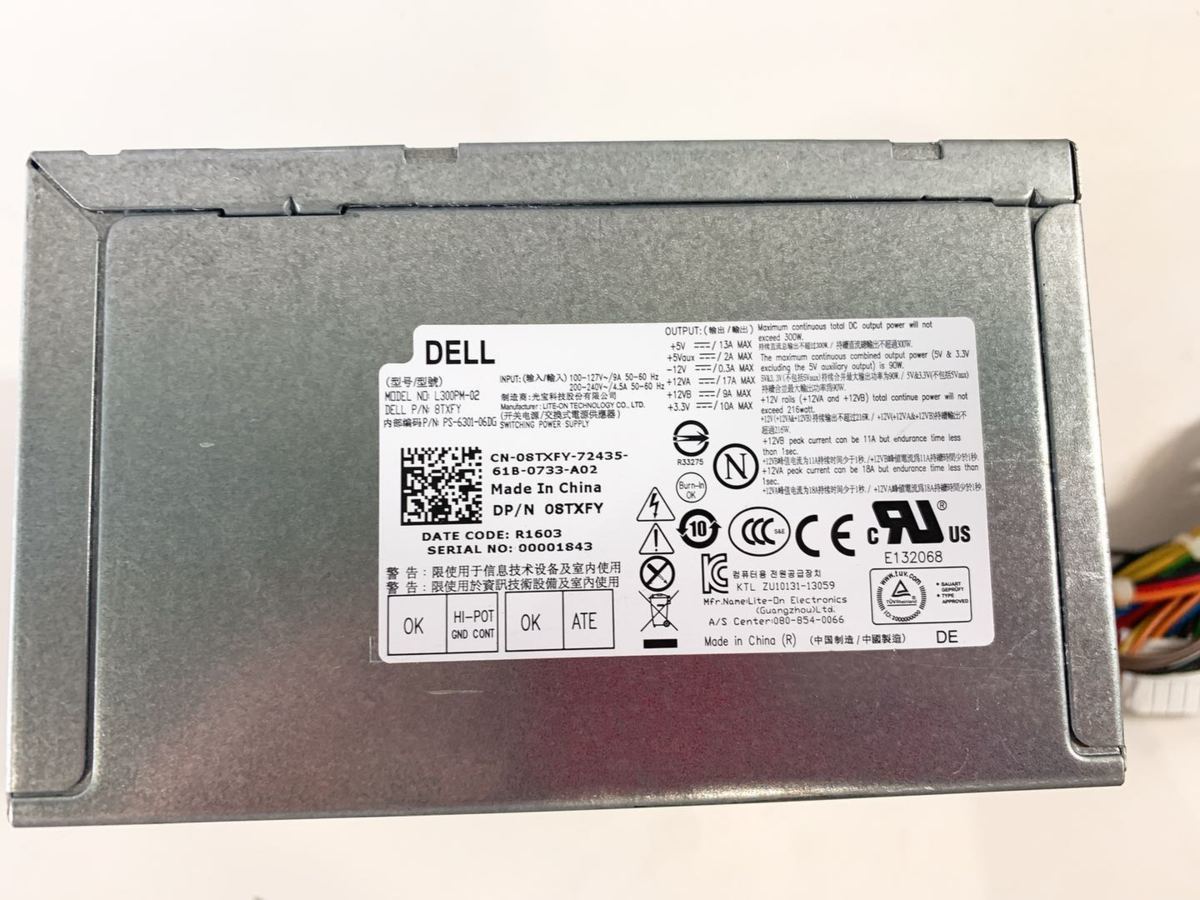 YO200**L300PM-02 (DELL P/N:08TXFY power supply unit )PS-6301-06DG