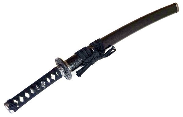 日本刀（模造刀）・美術刀　軽いアルミ刀身　黒雲　小刀