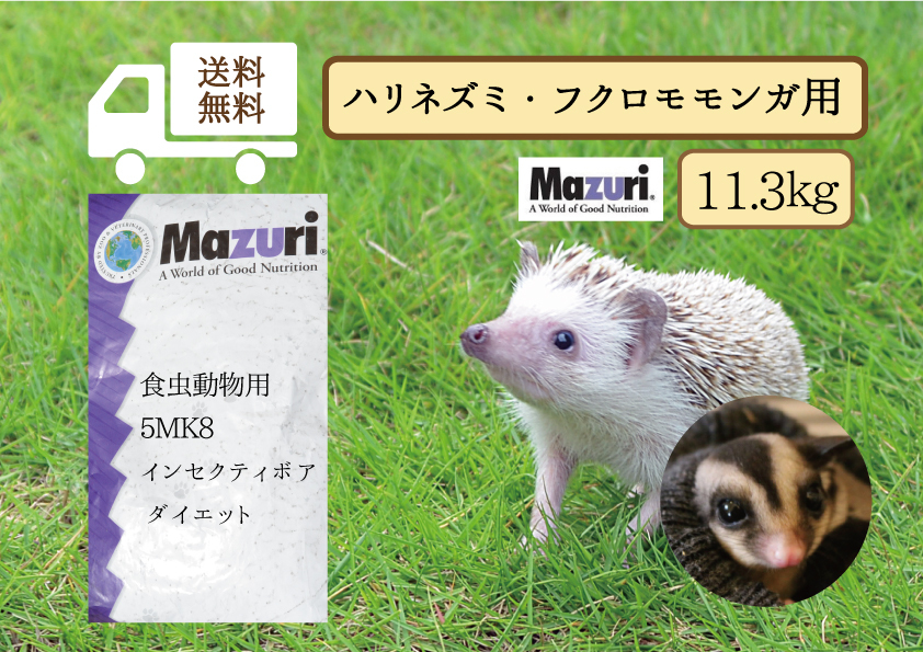 マズリ インセクティボアダイエット100g ハリネズミ フクロモモンガ