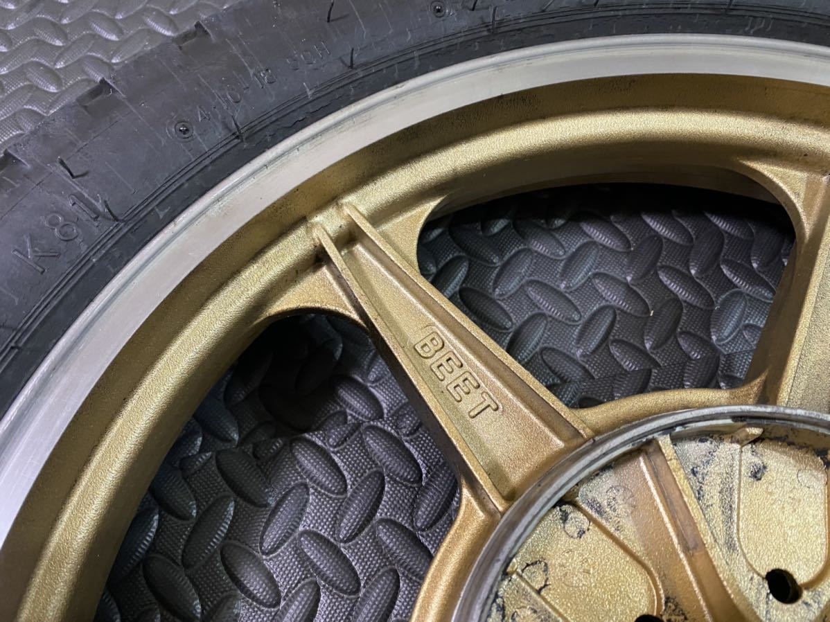 当時物.GT380.GS400.BEET.18インチ.リアキャストホイール.実働外し