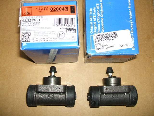 E21 320i/318i/E28 518i for wheel cylinder left right set new goods ATE made Italy manufacture goods 