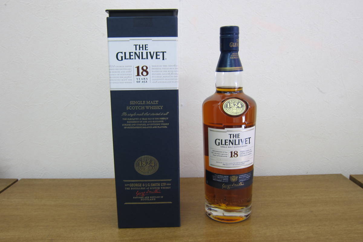 12275】THE GLENLIVET 18年 グレンリベット シングルモルト スコッチ
