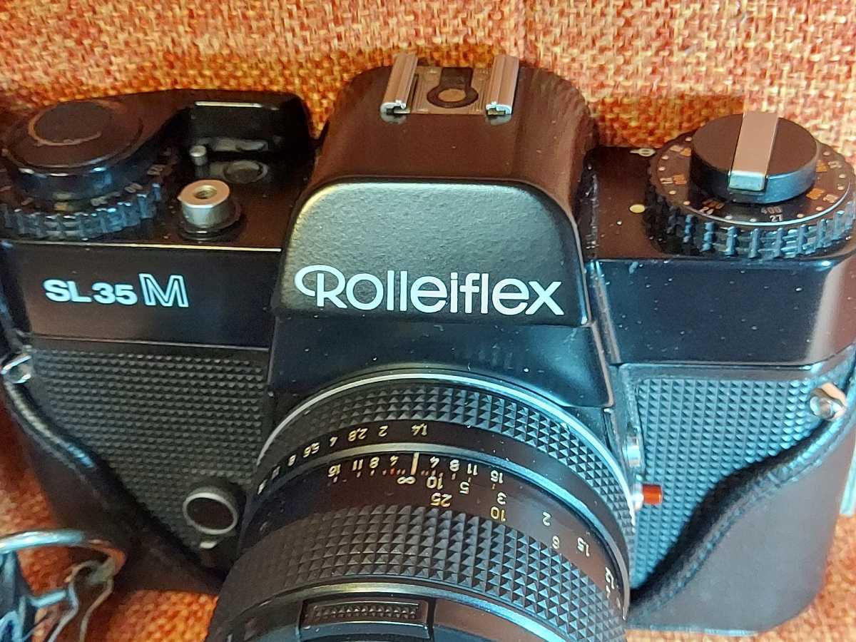 ROLLEI Rolleiflex ローライ SL35M Planar 1.4/50 HFT ブラック フィルムカメラ ケース付 leica ライカ meter mr 露出計 セット_画像2