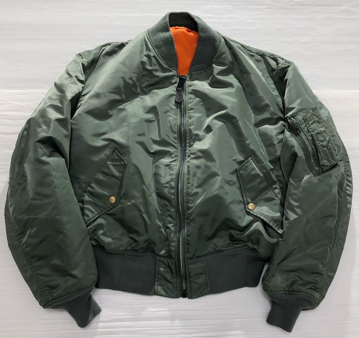 Schott ショット》USA製 フルジップ 中綿入 MA-1 MA1 フライト