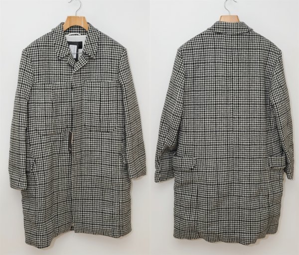 在庫処分 イタリア製 18AW RAF SIMONS 182-640 ビッグ ポケット 千鳥格