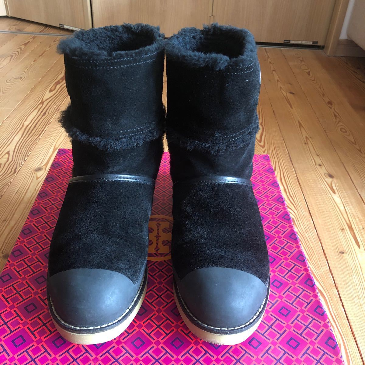 Tory Burch トリーバーチ ブーツ ブラックサイズ37(24センチ