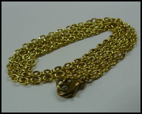 真鍮製Brass あずき ブラス ネックレスチェーン45cm/ALL20%OFF_画像3