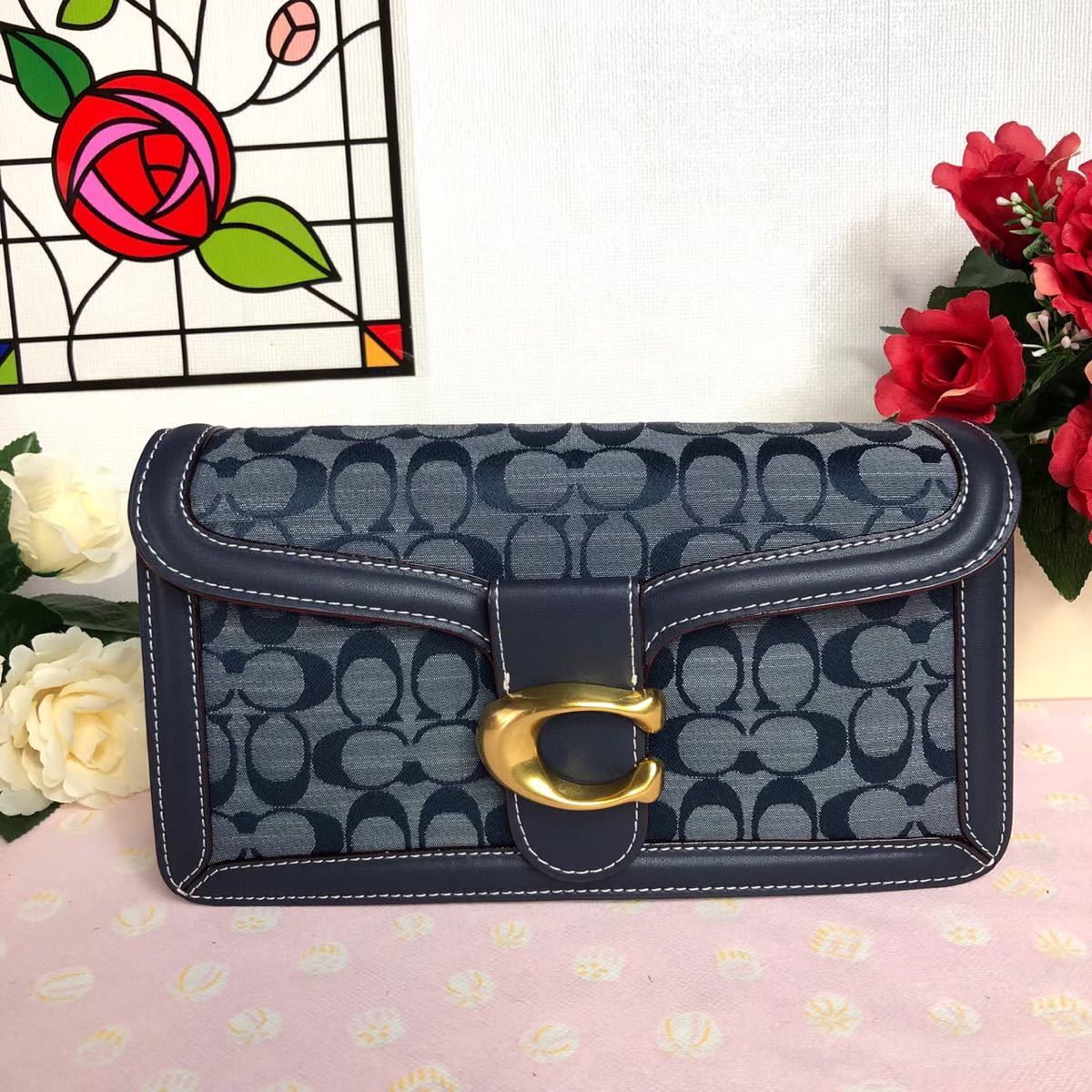 COACH コーチ デニムタビーショルダーバッグ 新品 新作 レディース