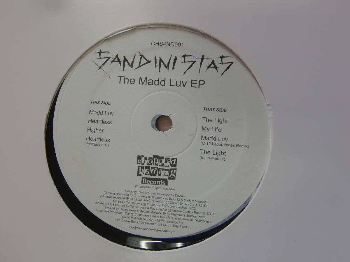 アングラ　Sandinistas Madd Luv EP　Chopped Herring Records_画像2