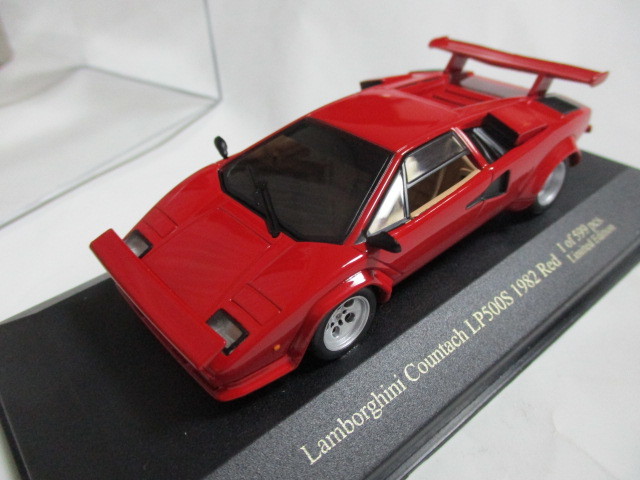  быстрое решение Zeal специальный заказ 599 автомобилей ограниченного выпуска Ixo 1/43 Lamborghini счетчик kLP500S 1982 передний Wing имеется красный 