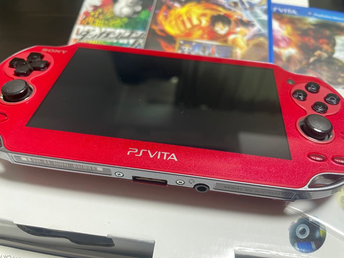 PS Vita Wi-Fiモデル レッド SONY PCH-1000 メモリーカード16GB +